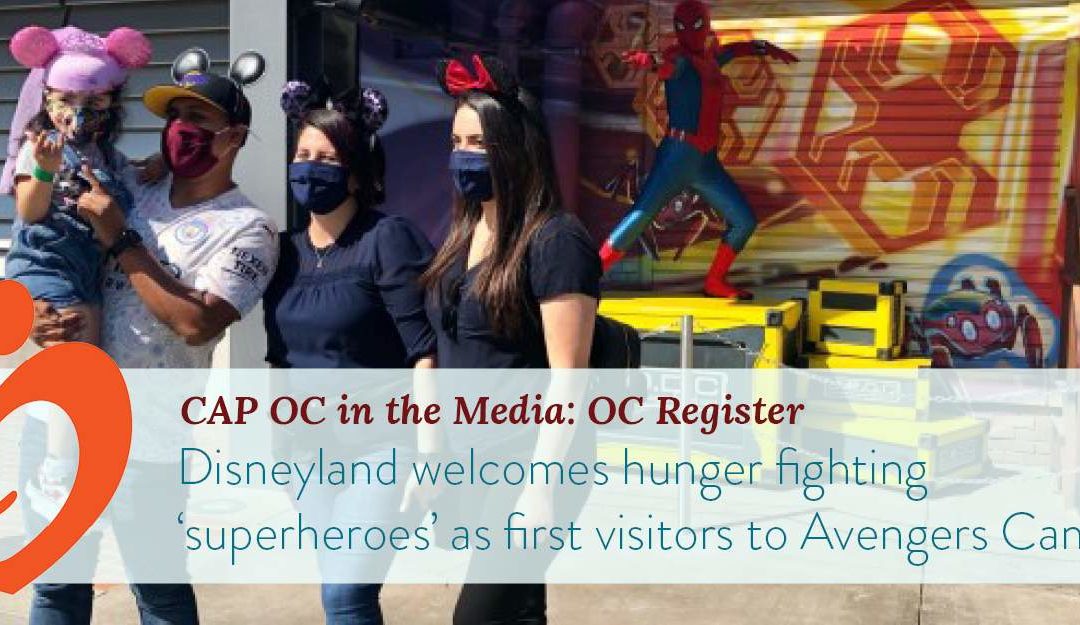 Disneyland welcomes hunger fighting ‘superheroes’ as first visitors to Avengers Campus